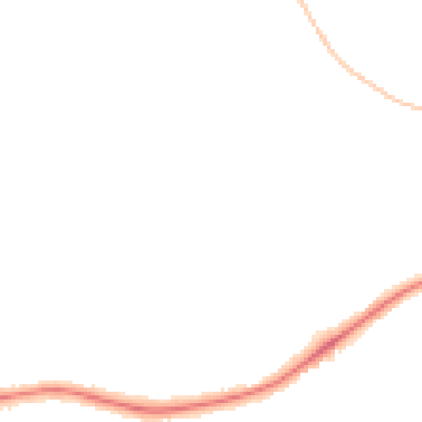 Night-time road noise heatmap for ST9 0LB