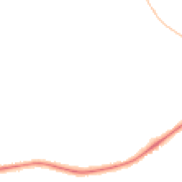 Night-time road noise heatmap for ST9 0LP