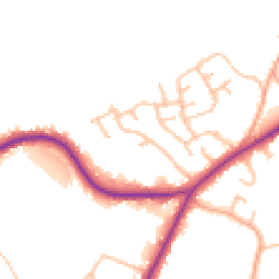 Daytime road noise heatmap for ST9 9BS
