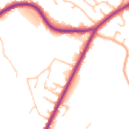 Daytime road noise heatmap for ST9 9ED