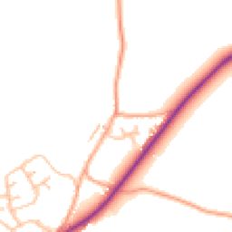 Daytime road noise heatmap for ST9 9EY