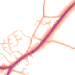 Daytime road noise heatmap for ST9 9HG