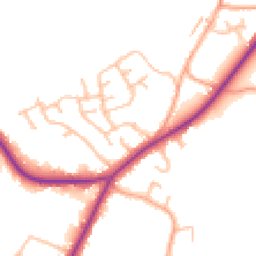 Daytime road noise heatmap for ST9 9HH