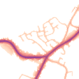 Daytime road noise heatmap for ST9 9HL
