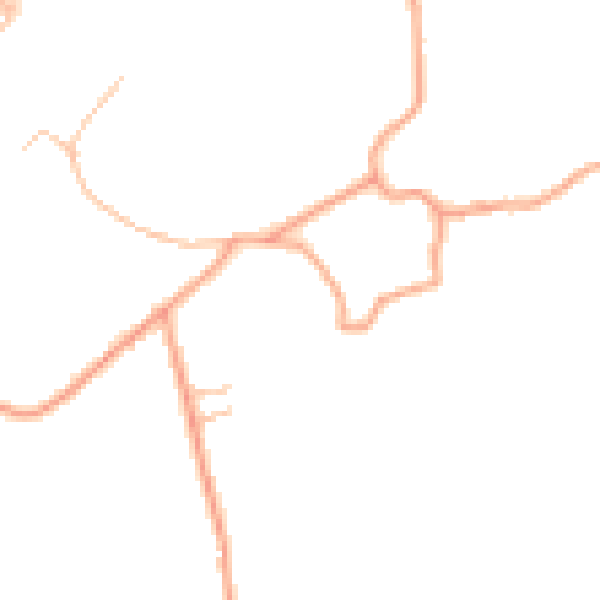 Daytime road noise heatmap for ST9 9LS