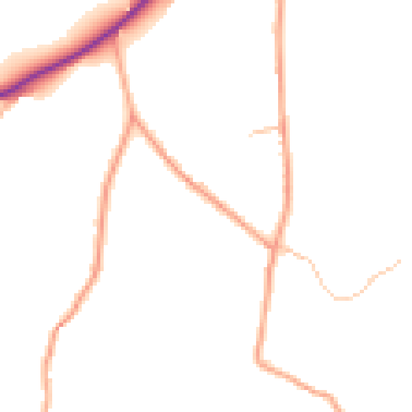 Daytime road noise heatmap for ST9 9QA