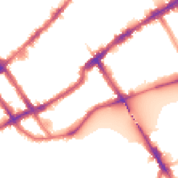 Night-time road noise heatmap for SW10 0BU