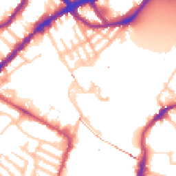 Daytime road noise heatmap for SW10 0UG