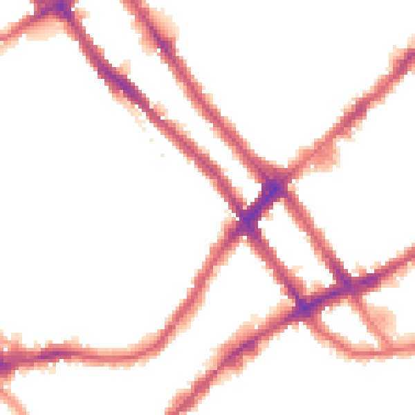Night-time road noise heatmap for SW10 9AA