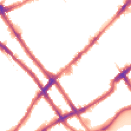 Night-time road noise heatmap for SW10 9HL