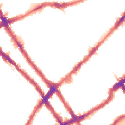 Night-time road noise heatmap for SW10 9NE