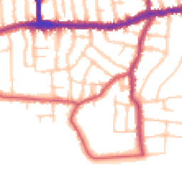 Daytime road noise heatmap for SW14 7AH