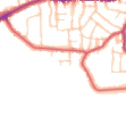 Daytime road noise heatmap for SW14 7AR