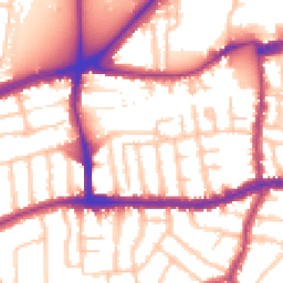 Daytime road noise heatmap for SW14 7BG