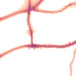 Night-time road noise heatmap for SW14 7BJ