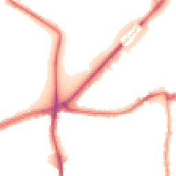 Night-time road noise heatmap for SW14 7BY