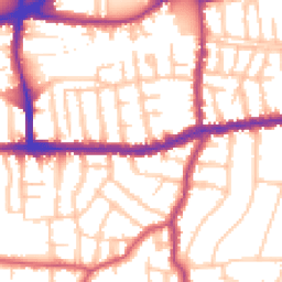 Daytime road noise heatmap for SW14 7DD