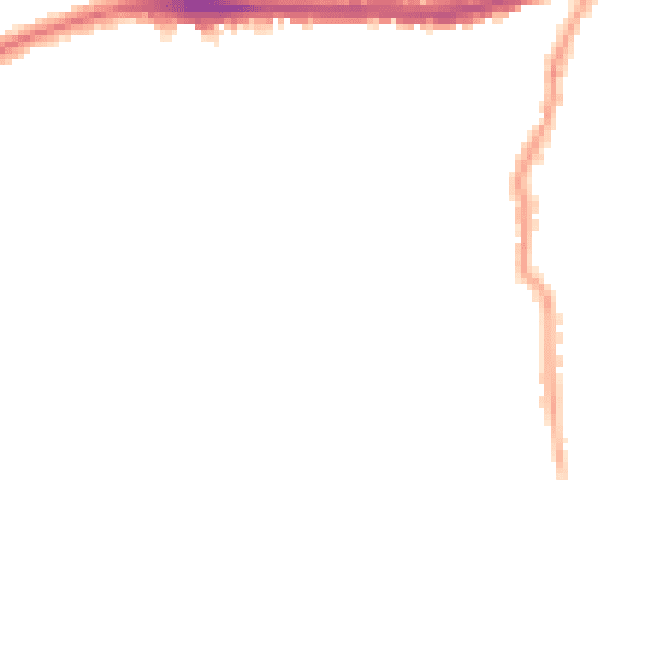 Night-time road noise heatmap for SW14 7EW