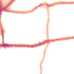 Night-time road noise heatmap for SW14 7JH