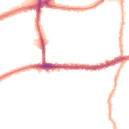 Night-time road noise heatmap for SW14 7JU