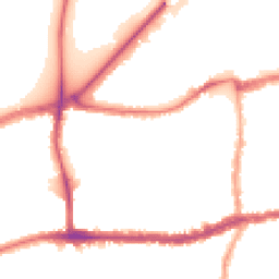 Night-time road noise heatmap for SW14 7SJ