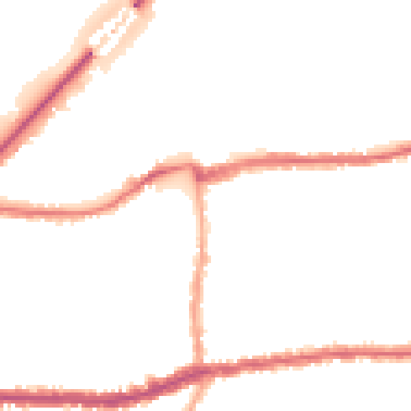 Night-time road noise heatmap for SW14 8HY