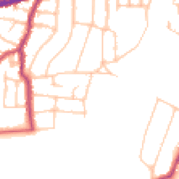 Daytime road noise heatmap for SW14 8RF