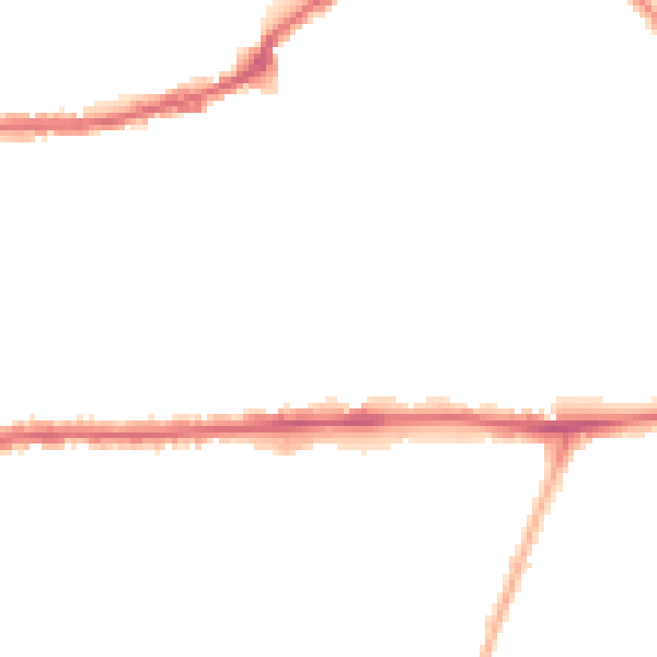 Night-time road noise heatmap for SW14 8SZ