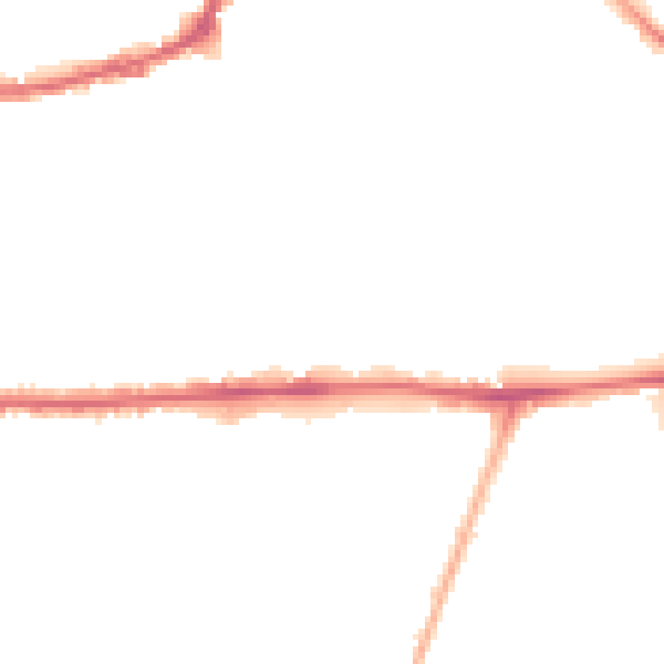 Night-time road noise heatmap for SW14 8TA
