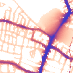 Daytime road noise heatmap for SW15 1DD