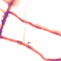 Night-time road noise heatmap for SW15 2QA