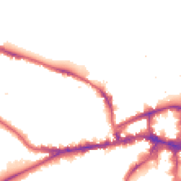 Night-time road noise heatmap for SW15 2QN