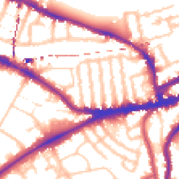 Daytime road noise heatmap for SW15 2RZ