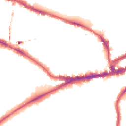 Night-time road noise heatmap for SW15 2RZ