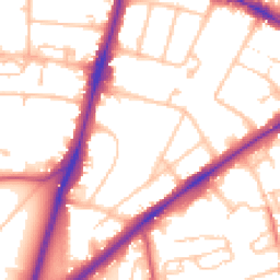 Daytime road noise heatmap for SW15 3HF