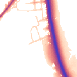 Daytime road noise heatmap for SW15 3QJ