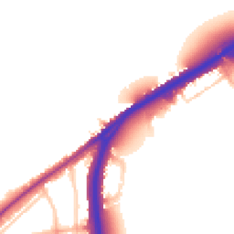 Daytime road noise heatmap for SW15 3RS