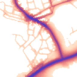 Daytime road noise heatmap for SW15 4BE