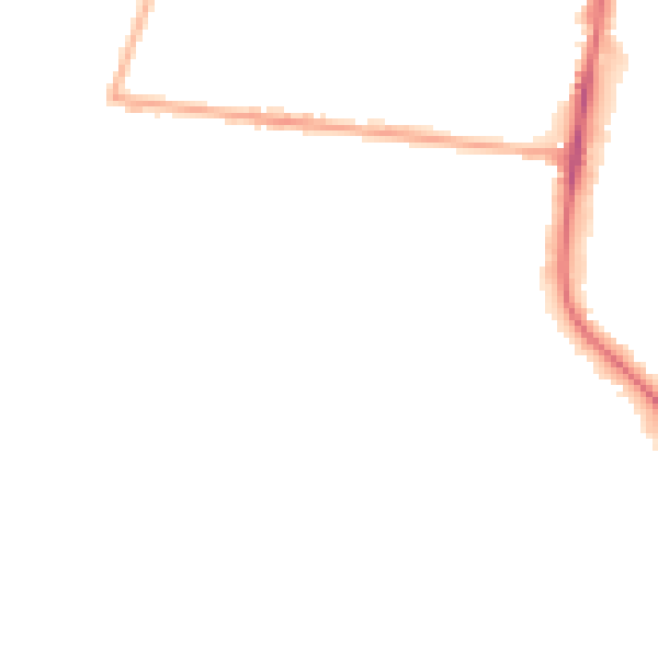 Night-time road noise heatmap for SW15 4EP