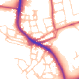 Daytime road noise heatmap for SW15 4HQ