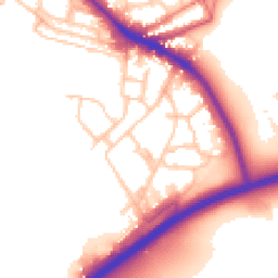 Daytime road noise heatmap for SW15 4LH