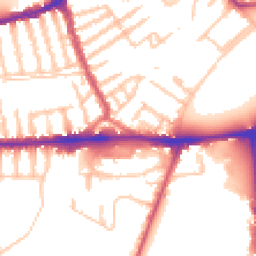 Daytime road noise heatmap for SW15 5JE