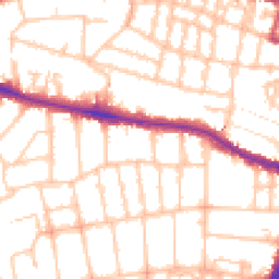 Daytime road noise heatmap for SW15 6FF