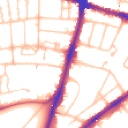 Daytime road noise heatmap for SW15 6RA