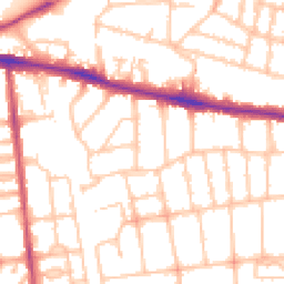 Daytime road noise heatmap for SW15 6UH