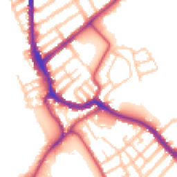 Daytime road noise heatmap for SW17 0AB