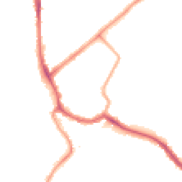 Night-time road noise heatmap for SW17 0AG