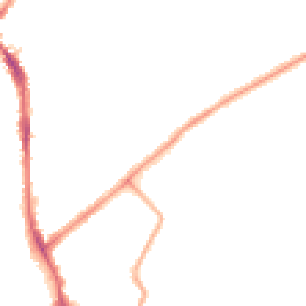Night-time road noise heatmap for SW17 0AL