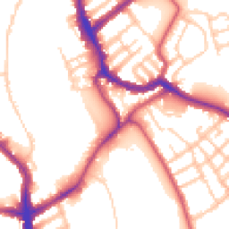 Daytime road noise heatmap for SW17 0AX