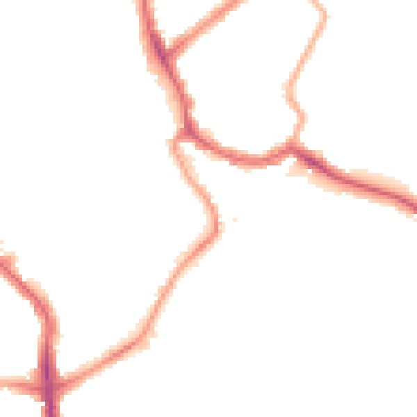 Night-time road noise heatmap for SW17 0AX